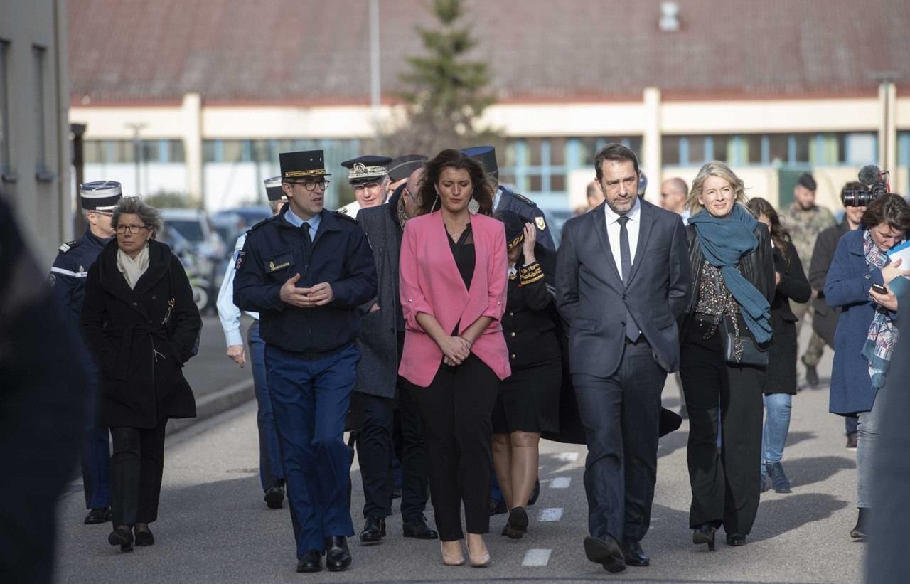 Christophe Castaner et Marlène Schiappa à Chaumont Christophe Castaner et Marlène Schiappa à Chaumont