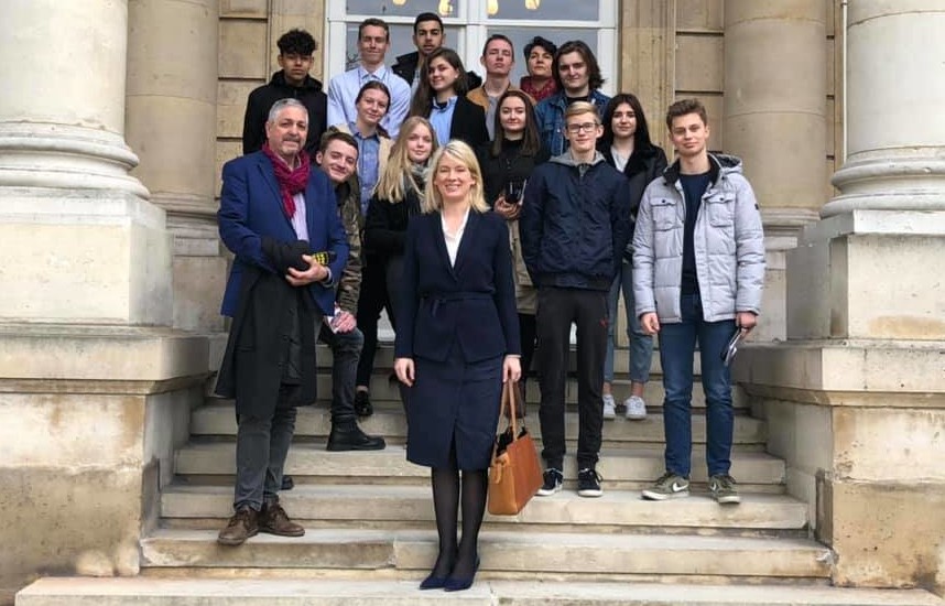 Visite de l'Assemblée nationale avec les lycéens chaumontais Visite de l'Assemblée nationale avec les lycéens chaumontais